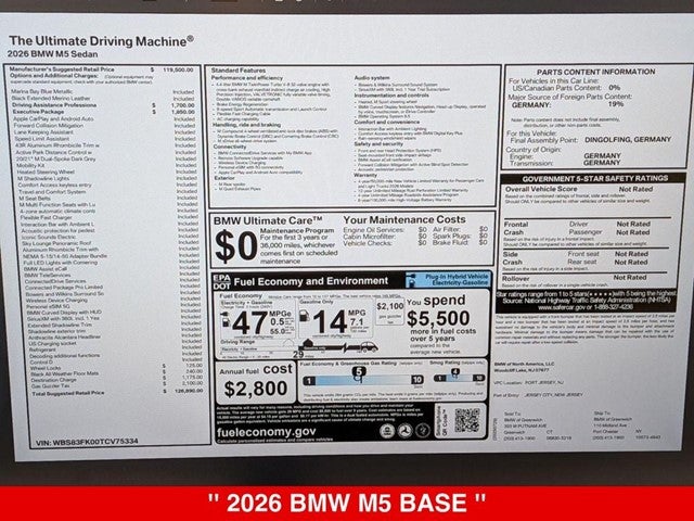 2026 BMW M5 Base