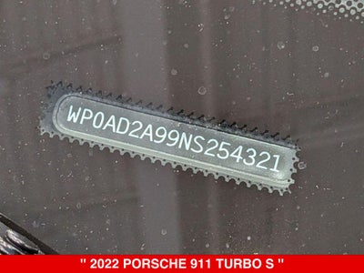 2022 Porsche 911 Turbo S