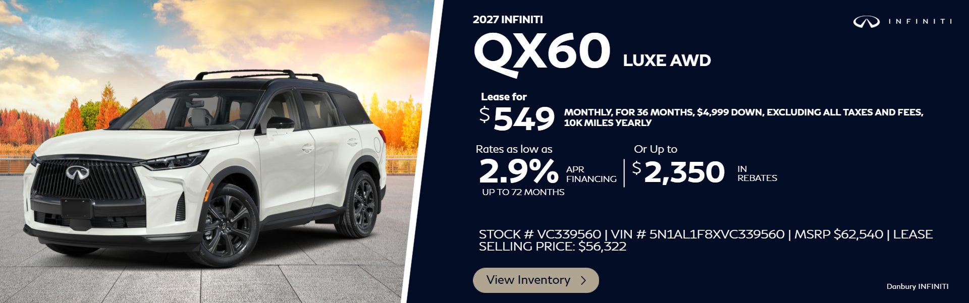 2027 INFINITI QX60 LUXE AWD 